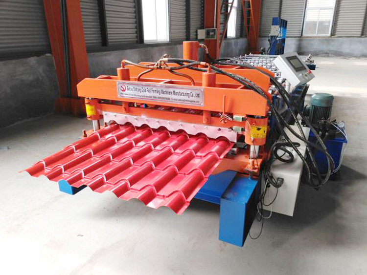 Bamboo Glazed Roof Tile Roll Forming Machine