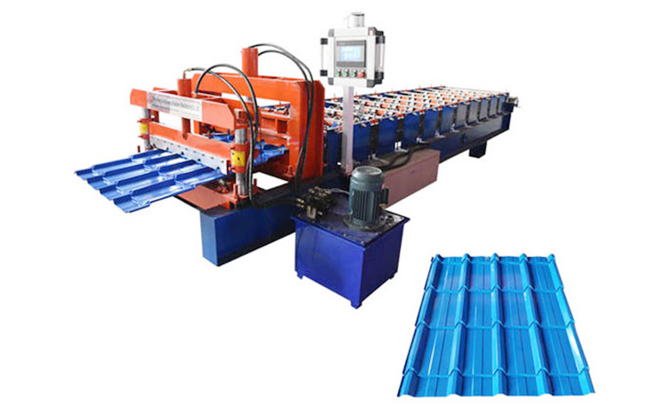 Máquina formadora de rollos de azulejos esmaltados de costilla alta