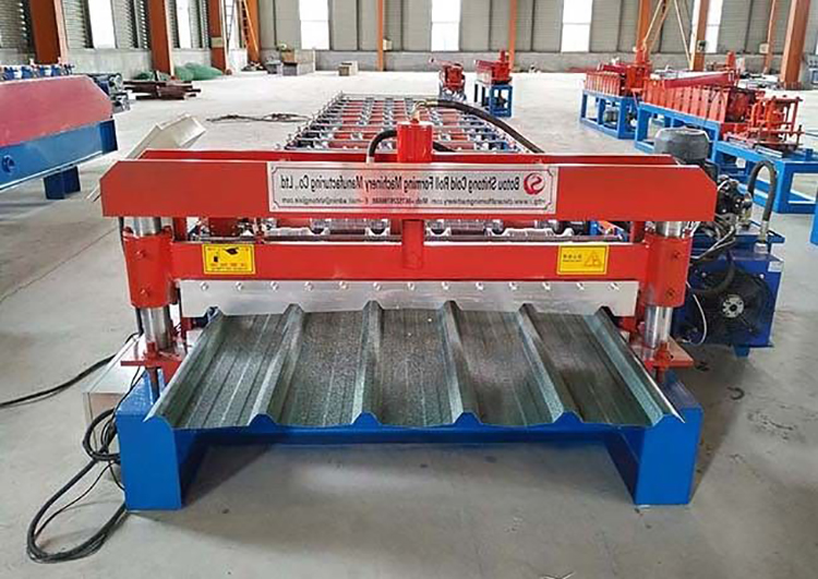 1250 IBR Renkli Çelik Çatı Paneli Sac Rulo Şekillendirme Makineleri