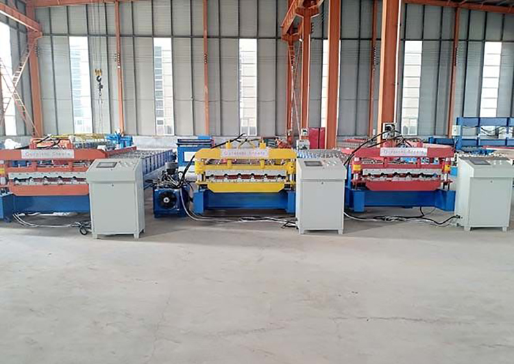 Máquina formadora de rollos de láminas para techos de color personalizado