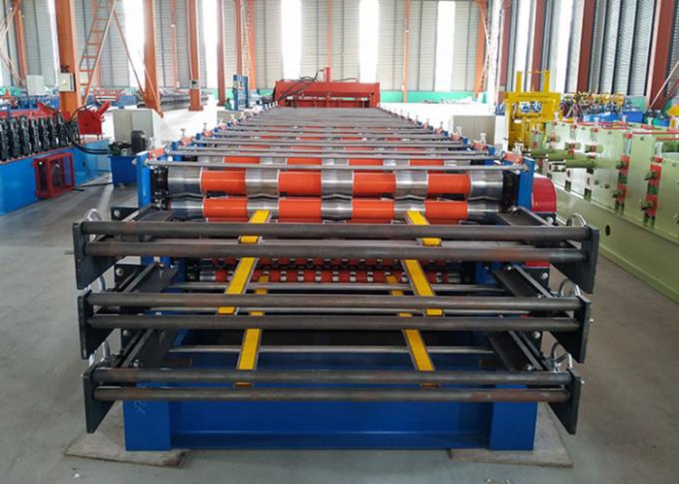 Triple Layer Steel Roofing Sheet Roll Forming Machine