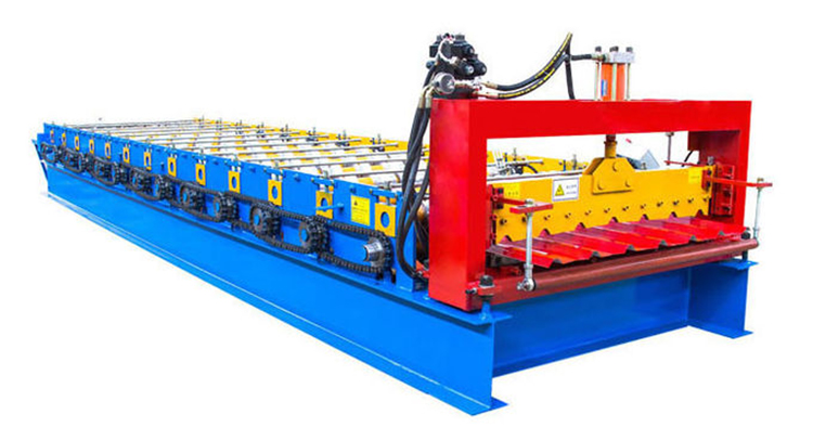 Hydraulic Cutter Steel Roofing Sheet Metal Roll Forming Machine 
