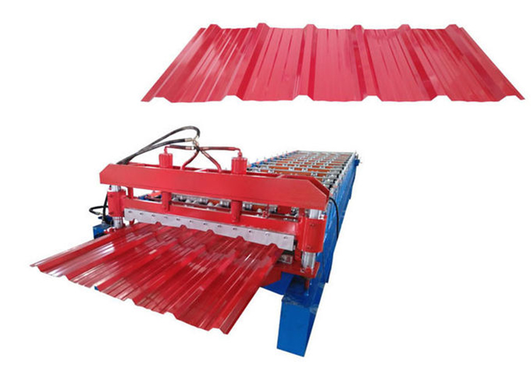 Trapezoidal PPGL Wall And Roofing Sheet Roll Forming Machine