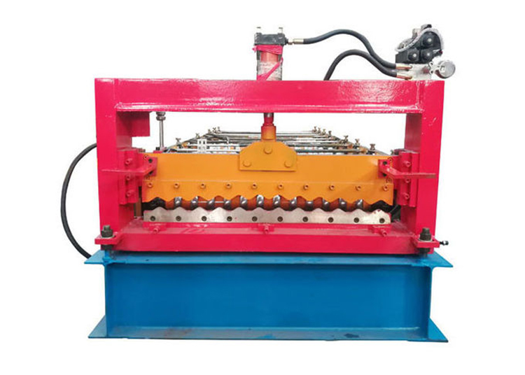 Machine de formage de rouleaux de tôle ondulée de largeur de bobine 1000 mm