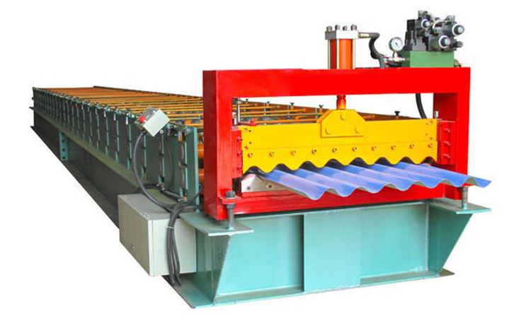 Máquina perfiladora de láminas trapezoidales de acero de color