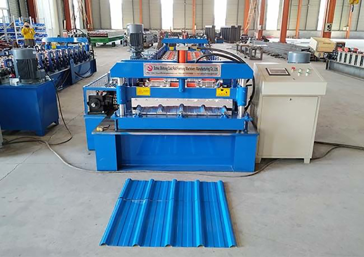 PLC Controlled Roofing Sheet Roll Forming Machine